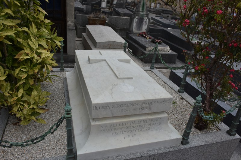 Otwórz galerię (3 fotografii) Nagrobek Heleny i Alfreda Paderewskich, Cmentarz Montmorency, Instytut POLONIKA