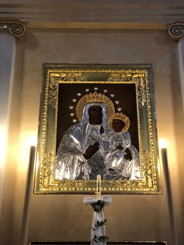 Ołtarz boczny Matki Bożej, Kościół św. Ludwika w Krasławiu, Instytut POLONIKA