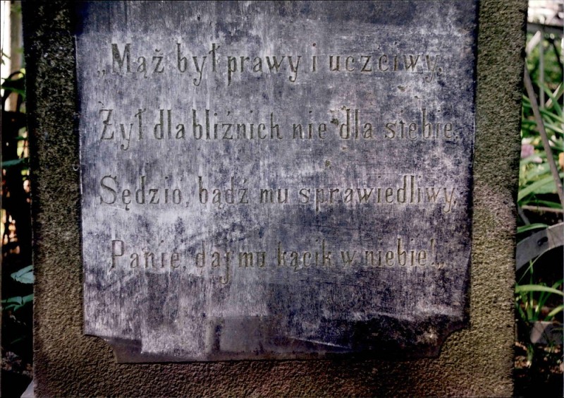 Nagrobek Aleksandra Pietyhorowicza z 1894 r., cmentarz Bajkowa w Kijowie, 2019, fot. B. Gutowski