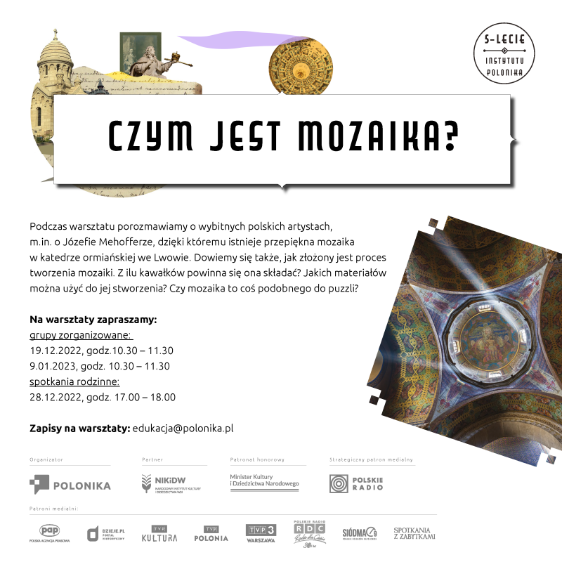 Zaproszenie na warsztaty: Czym jest mozaika?