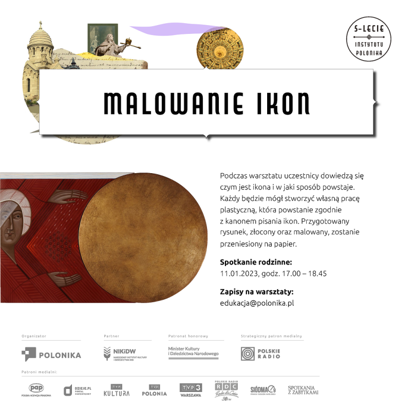 Zaproszenie na warsztaty malowania ikon